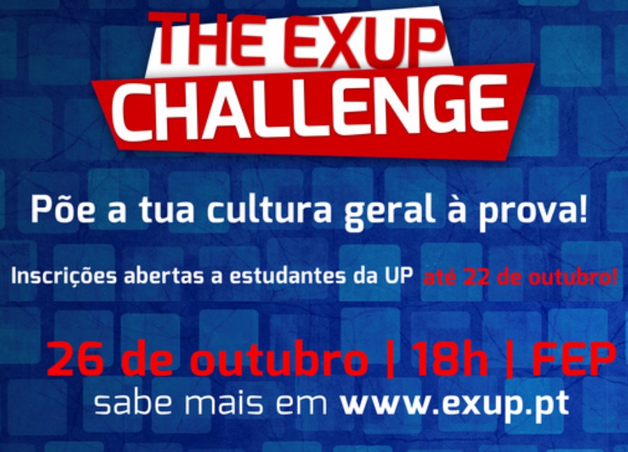The EXUP Challenge acontece dia 26