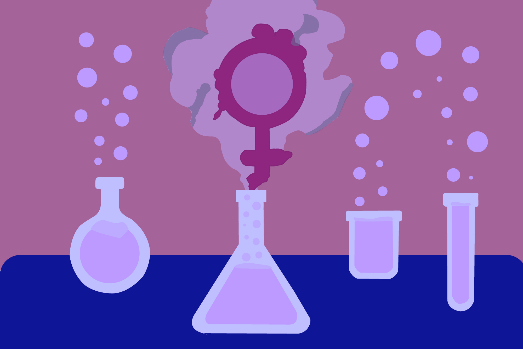 mulheres na ciência ilustração por Guigas Costa