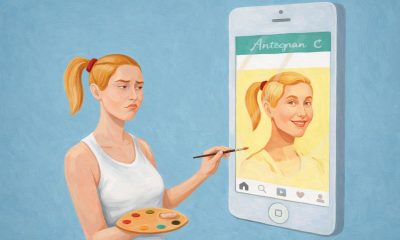 "Insta", Ilustração de Marco Melgrati (Reimaginada com IA)