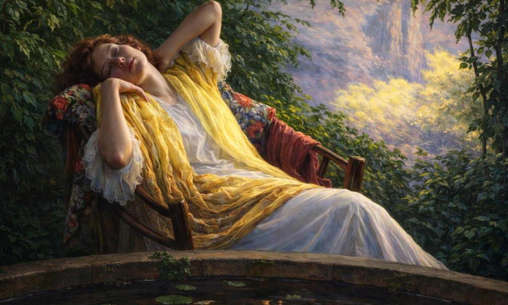 Pintura de Jean Mannheim, recrianda utilizando inteligência artificial para efeito ultra-realista.