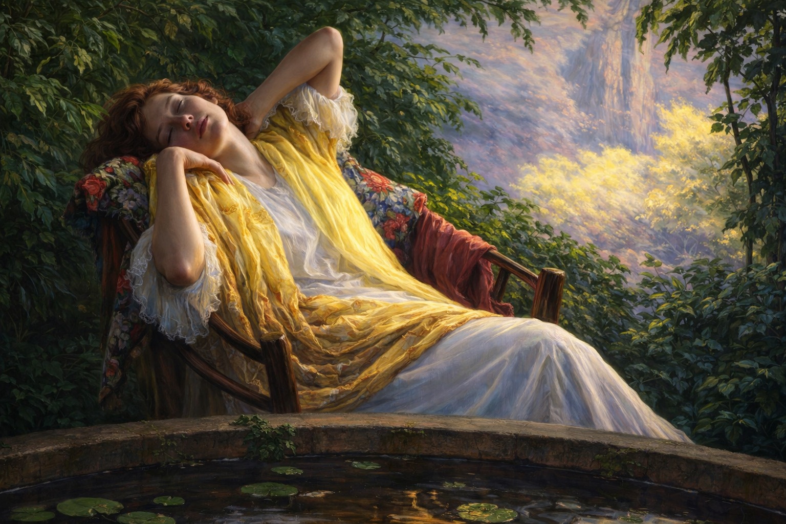 Pintura de Jean Mannheim, recrianda utilizando inteligência artificial para efeito ultra-realista.